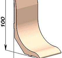 Промышленный плинтус Пп 100х60